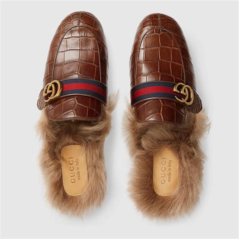 fake mens gucci slippers|gucci crocodile slippers.